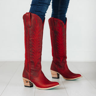 Jentry Knee High Boot - Smoldering Ruby