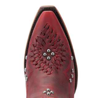 Cossette Bootie - Smoldering Ruby