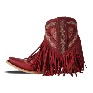 Senita Falls Bootie - Smoldering Ruby