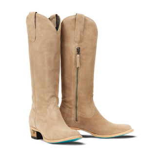 Plain Jane Boot - Latte Suede