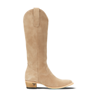 Plain Jane Boot - Latte Suede