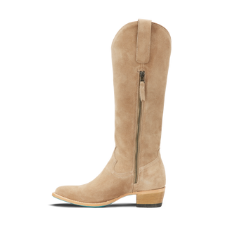 Plain Jane Boot - Latte Suede