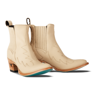Western Chelsea Bootie - Pale Ivory