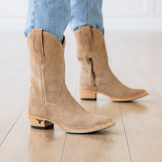 Plain Jane Midi - Latte Suede