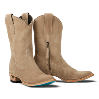 Plain Jane Midi - Latte Suede