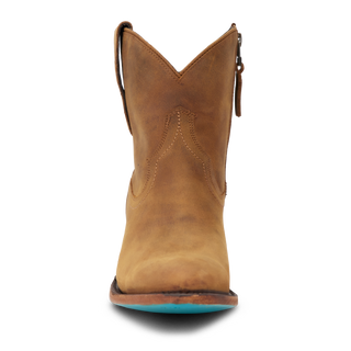 Plain Jane Bootie - Burnt Caramel