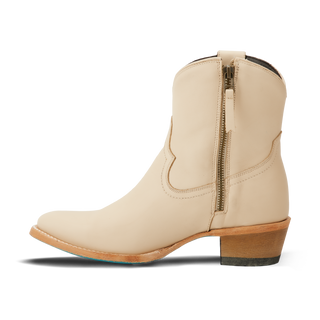 Plain Jane Bootie - Pale Ivory