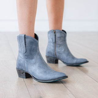 Plain Jane Bootie - Washed Denim