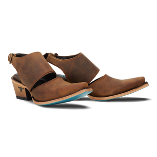 Plain Jane Slingback Mule - Burnt Caramel