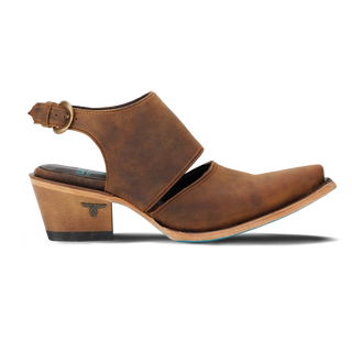 Plain Jane Slingback Mule - Burnt Caramel