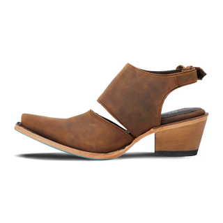 Plain Jane Slingback Mule - Burnt Caramel