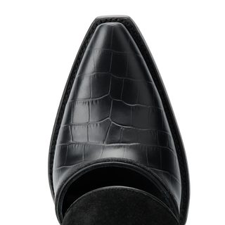Plain Jane Slingback Mule - Soft Black Suede