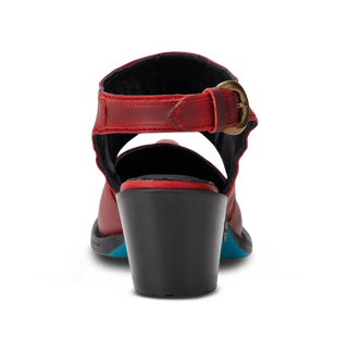 Plain Jane Slingback Mule - Smoldering Ruby