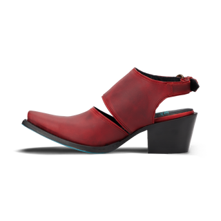 Plain Jane Slingback Mule - Smoldering Ruby