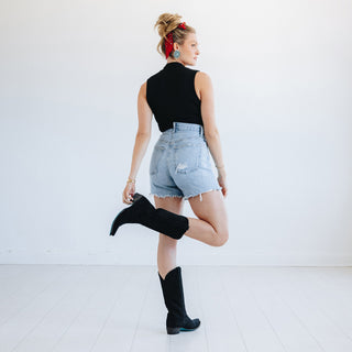 Emma Jane Boot - Soft Black Suede