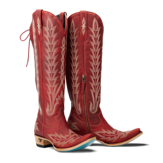 Lexington Knee High Corset - Smoldering Ruby