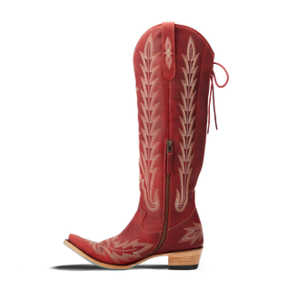 Lexington Knee High Corset - Smoldering Ruby