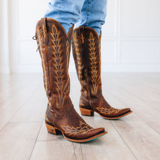 Lexington Knee High Corset - Cognac