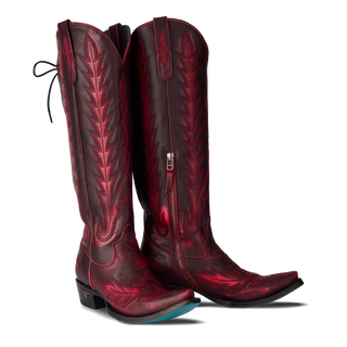 Lexington Knee High Corset - Black Cherry