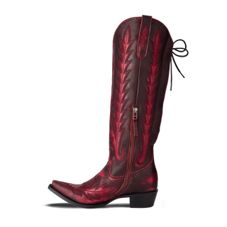 Lexington Knee High Corset - Black Cherry