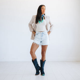 Emma Jane Boot - Navy Suede