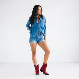 Emma Jane Bootie - Smoldering Ruby
