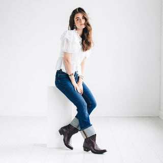 Emma Jane Bootie - Black Cherry