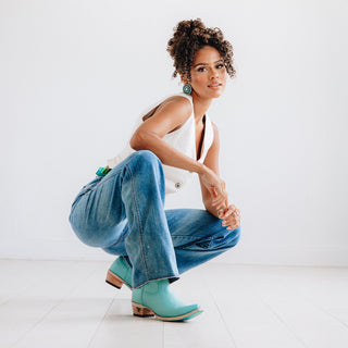 Emma Jane Bootie - Turquoise Blaze