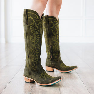 Sandaga Knee High - Olive Suede