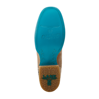 Saratoga Square Boot - Latte Suede and Powder Blue