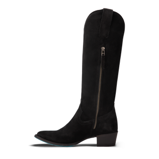 Plain Jane Boot - Soft Black Suede