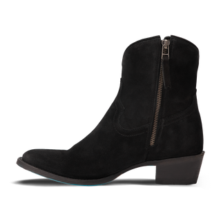 Plain Jane Bootie - Soft Black Suede