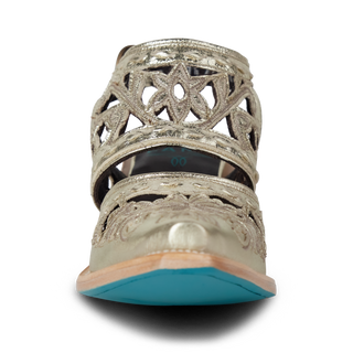Robin Cut Out Slingback Mule - Champagne Metallic