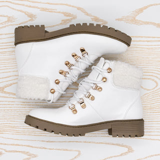 Pinkas Bootie in White - Rural Haze