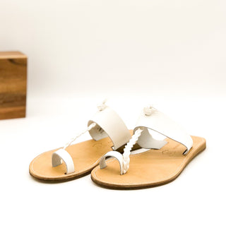 Thess Leather Sandals in White