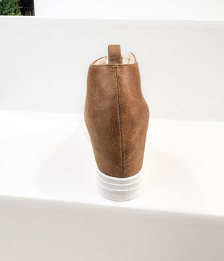 Tiburon Hidden Sneaker Wedge in Tan