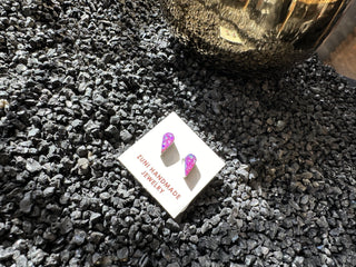 Angie Rosetta Purple SS Opal Earrings